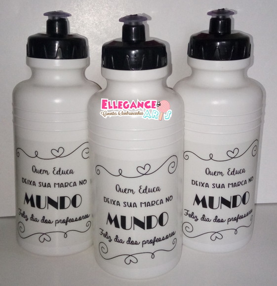12 Garrafinha Squeeze 500ml Dia dos Professores