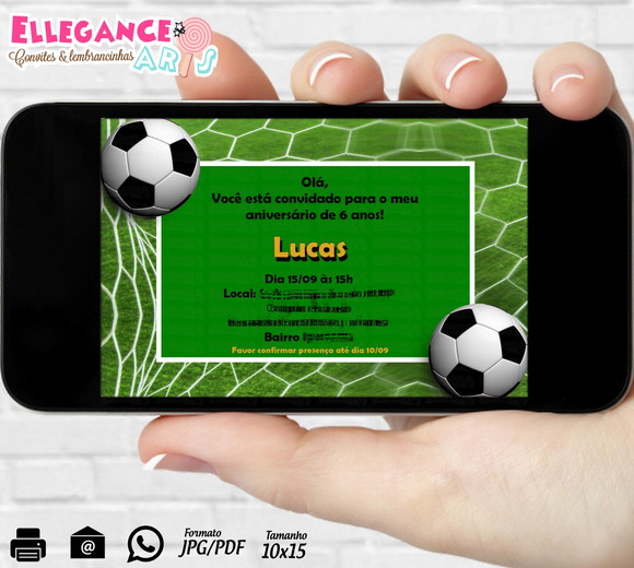 Convite Digital Futebol