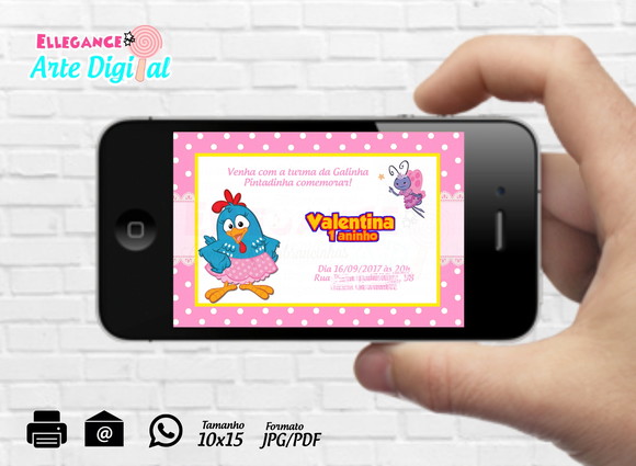 Convite Digital Galinha Pintadinha