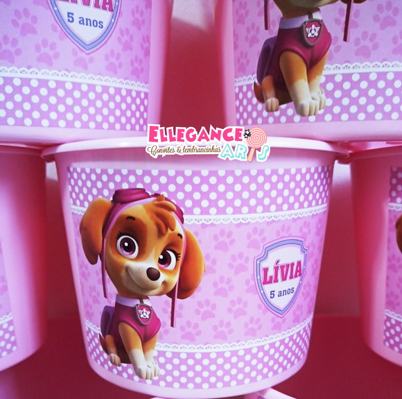 Balde de Pipoca Skye Patrulha Canina
