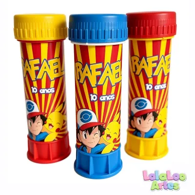 Bolha de Sabão Pokemon Personalizado