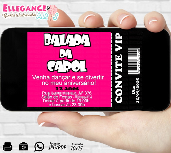 Convite Digital Baladinha