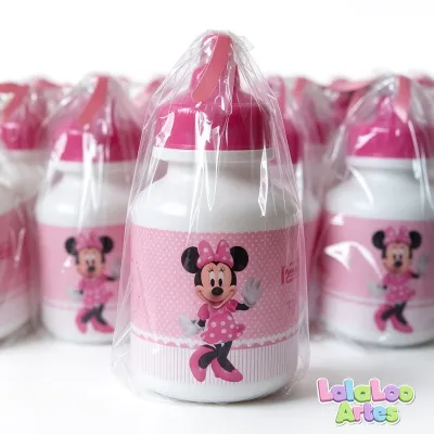 Garrafinha Squeeze Minnie Rosa