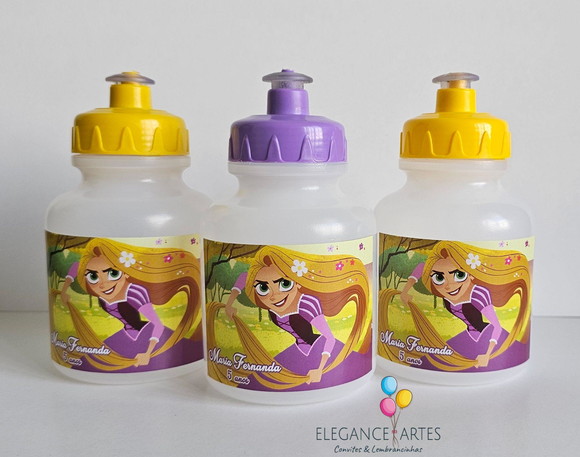 Garrafinha Squeeze Rapunzel Enrolados