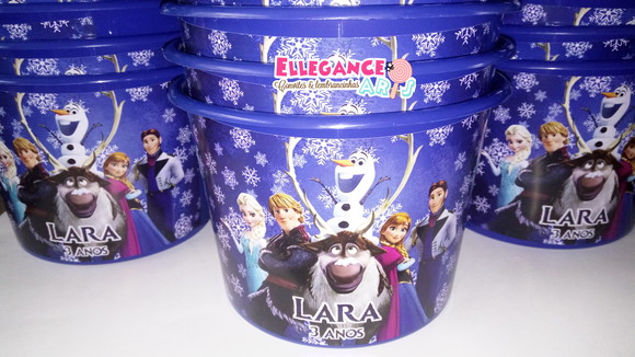 Baldinho De Pipoca Frozen