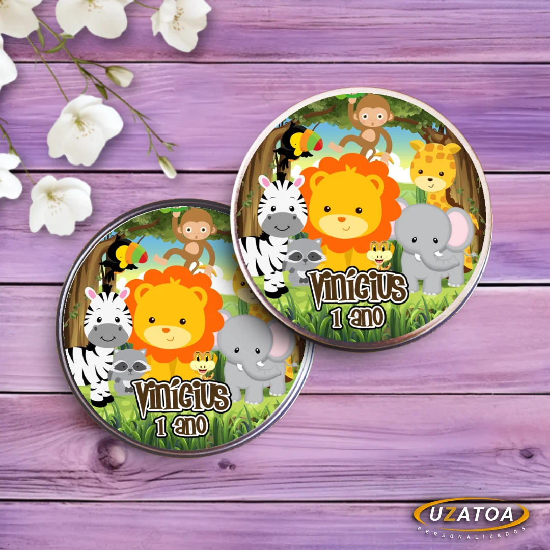 Jogo da Memória Personalizado na Latinha - Safari - Imagem 3