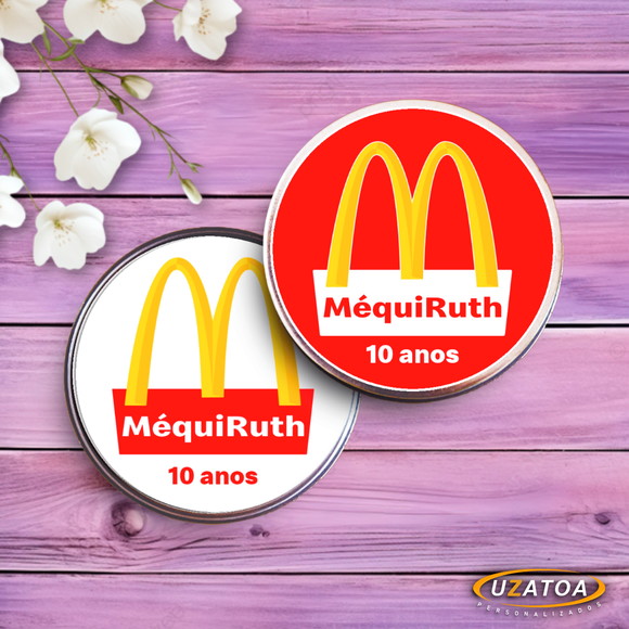 Jogo da Memória Personalizado na Latinha - Mc Donalds