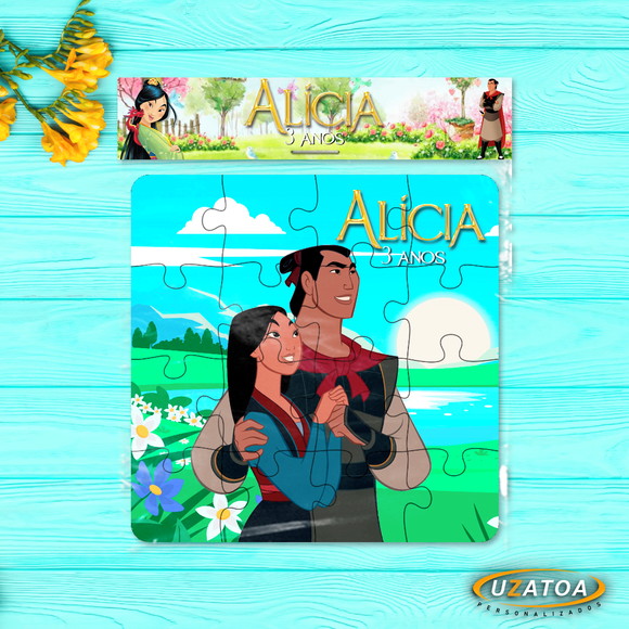 Quebra-cabeça Personalizado em MDF - Mulan