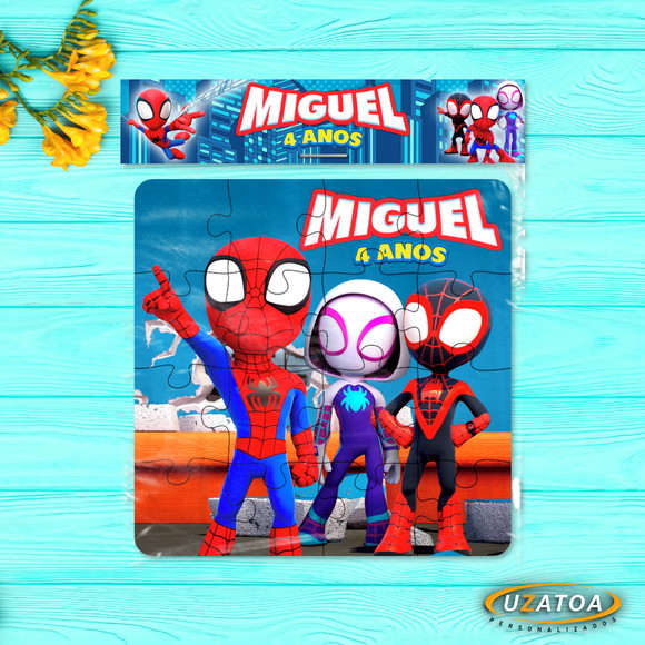 Quebra-cabeça Personalizado em MDF - Spidey