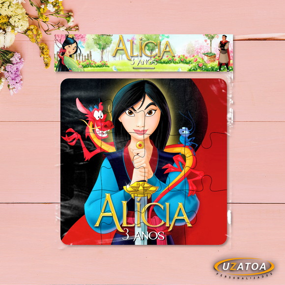 Quebra-cabeça Personalizado em MDF - Mulan