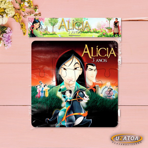 Quebra-cabeça Personalizado em MDF - Mulan