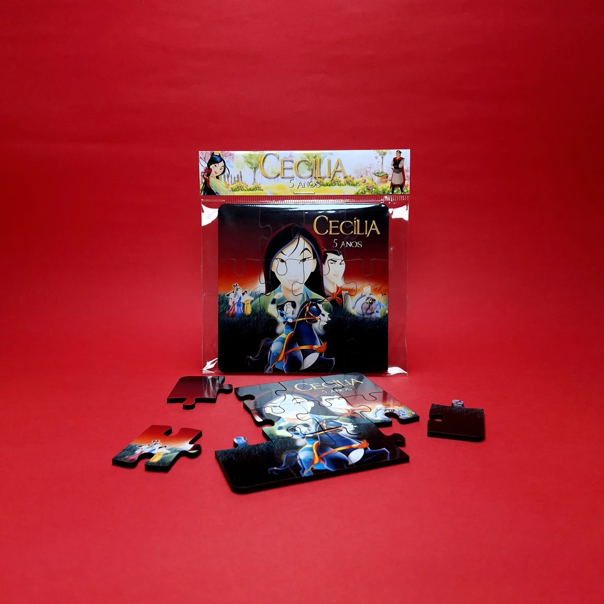 Quebra-cabeça Personalizado em MDF - Mulan - Imagem 3