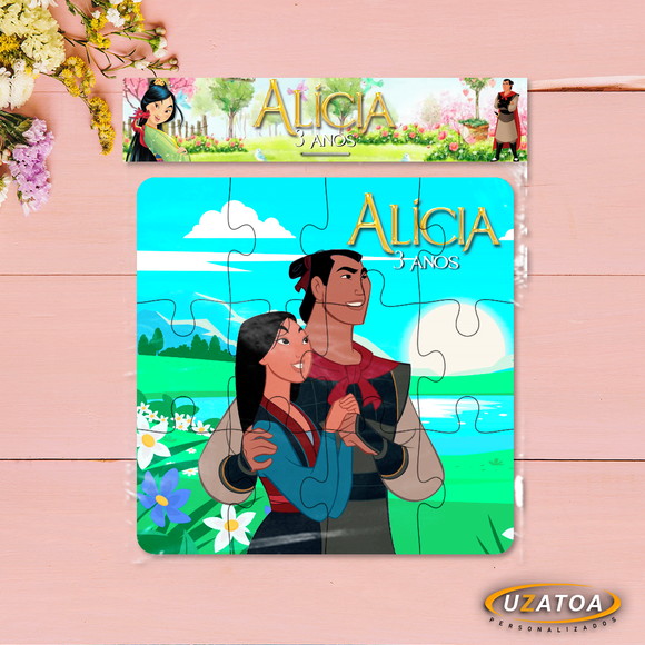 Quebra-cabeça Personalizado em MDF - Mulan