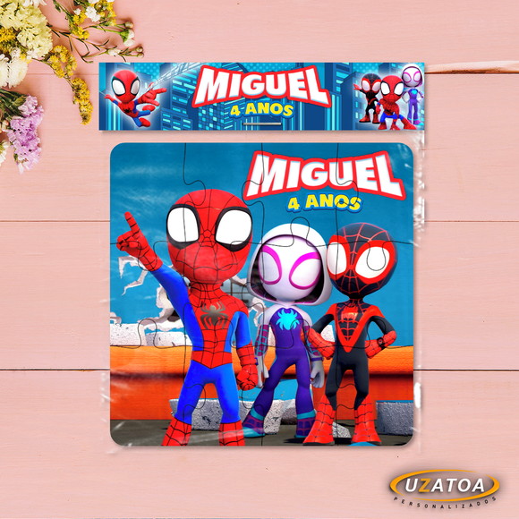 Quebra-cabeça Personalizado em MDF - Spidey