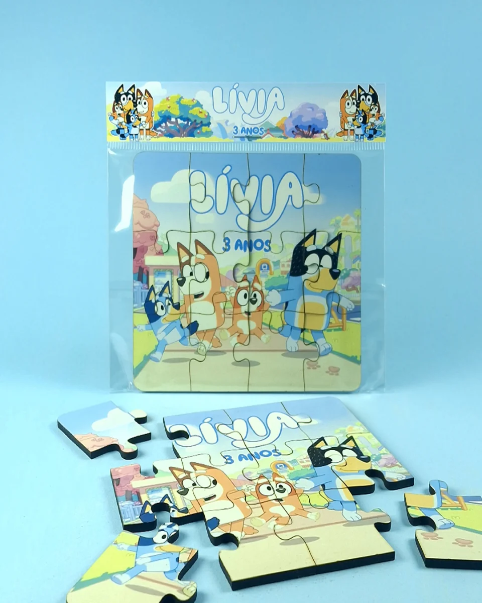 Quebra-cabeça Personalizado em mdf - Bluey - Imagem 3