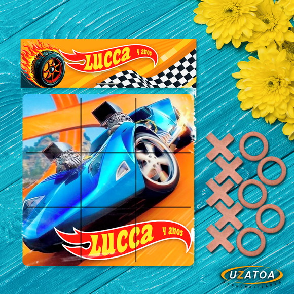 Jogo da Velha Personalizado em MDF - Hot Whells