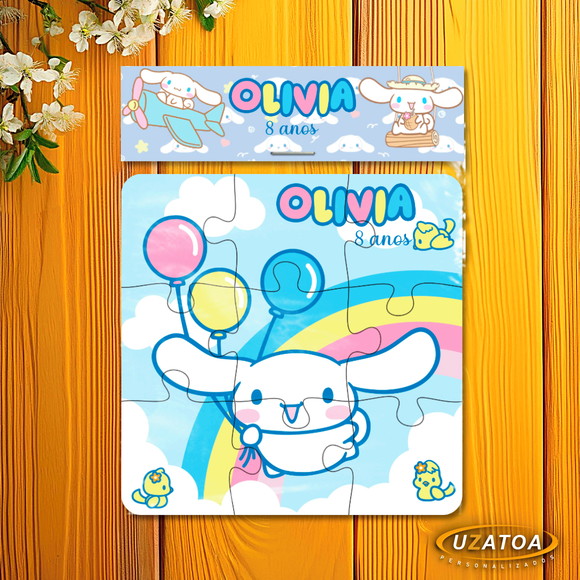 Quebra-cabeça Personalizado em MDF - Cinnamoroll