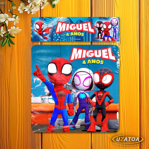 Quebra-cabeça Personalizado em MDF - Spidey