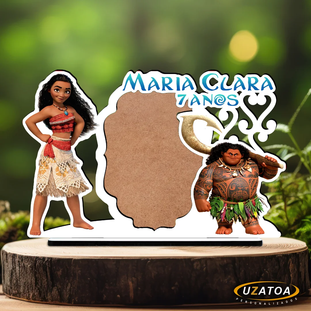 Lembrancinha Porta-retratos Personalizado em MDF - Moana - Imagem 2