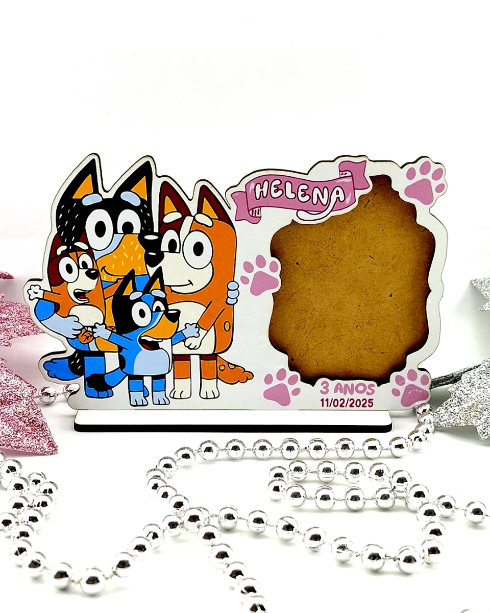 Lembrancinha Porta-retratos Personalizado em MDF - Bluey - Imagem 2