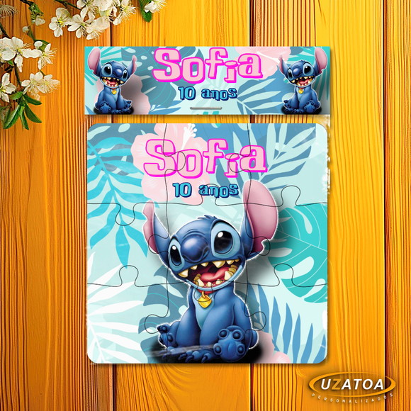 Quebra-cabeça Personalizado em MDF - Stitch