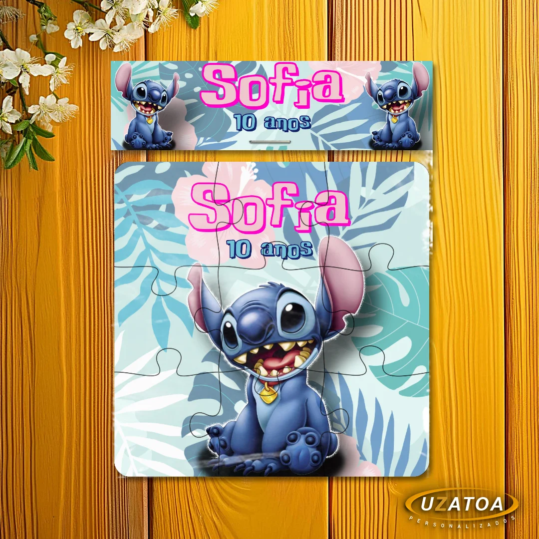 Quebra-cabeça Personalizado em MDF - Stitch - Imagem 3