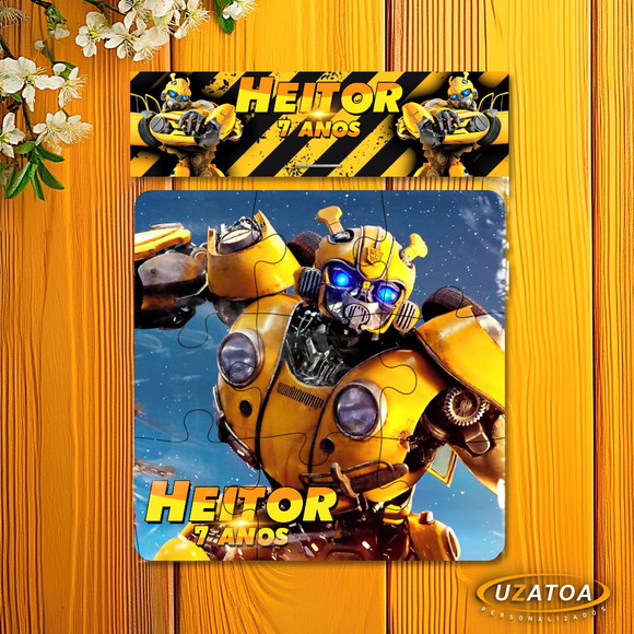 Quebra-cabeça Personalizado em MDF - Bumblebee