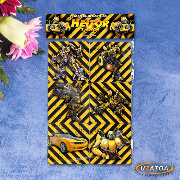 Jogo da Memória Personalizado em MDF - Bumblebee