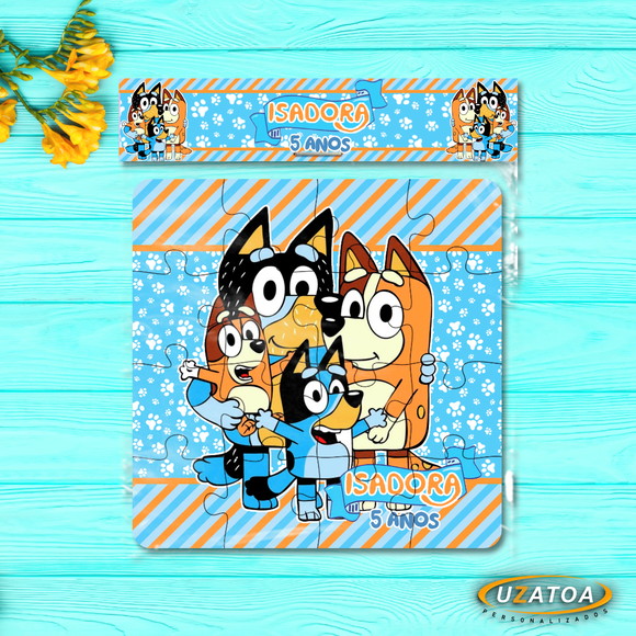 Quebra-cabeça Personalizado em MDF - Bluey