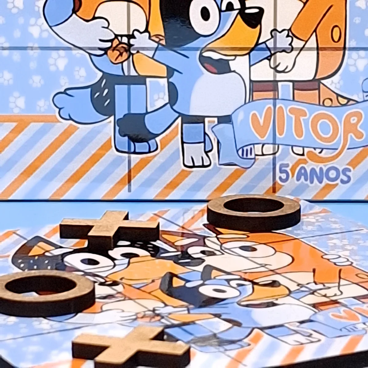 Jogo da Velha Personalizado em MDF - Bluey - Imagem 3