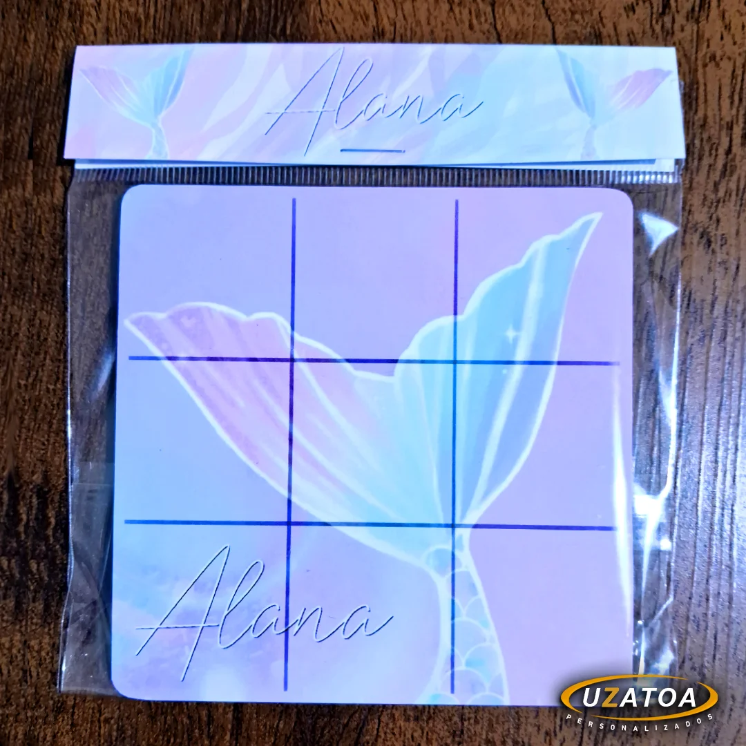 Jogo da Velha Personalizado em MDF - Sereia - Imagem 4