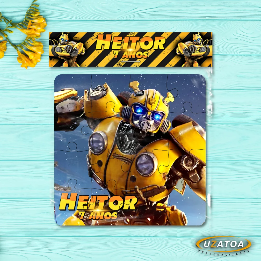 Quebra-cabeça Personalizado em MDF - Bumblebee - Imagem 3