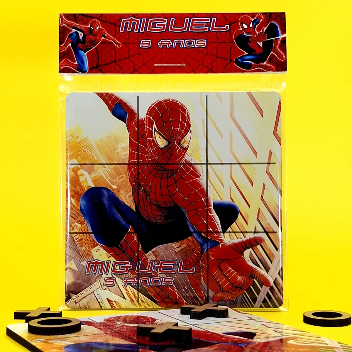 Jogo da Velha Personalizado em MDF - Homem Aranha - Imagem 3