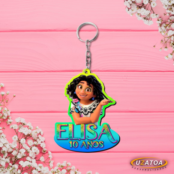 Chaveiro personalizado em MDF - Encanto