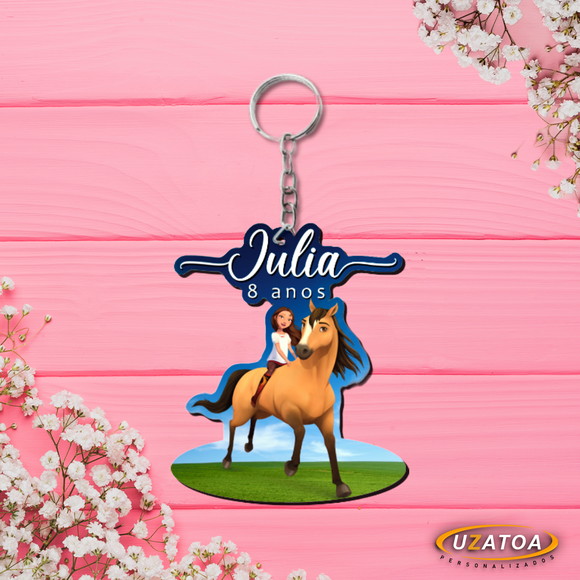 Chaveiro personalizado em MDF - Spirit