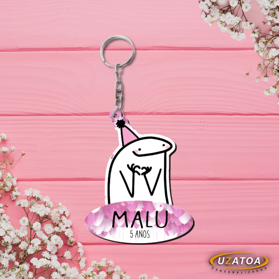 Chaveiro personalizado em MDF - Flork - Imagem 2