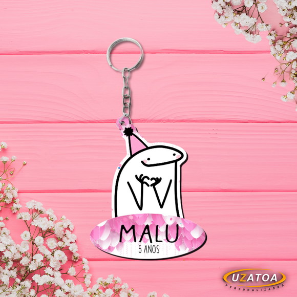 Chaveiro personalizado em MDF - Flork