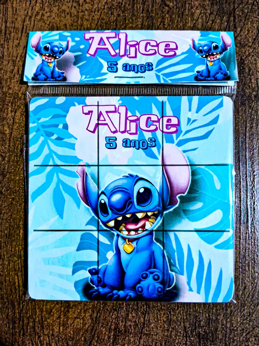 Jogo da Velha Personalizado em MDF - Stitch - Imagem 2
