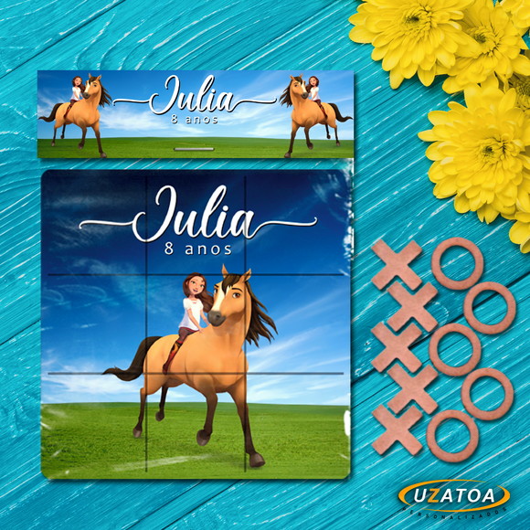 Jogo da Velha Personalizado em MDF - Spirit