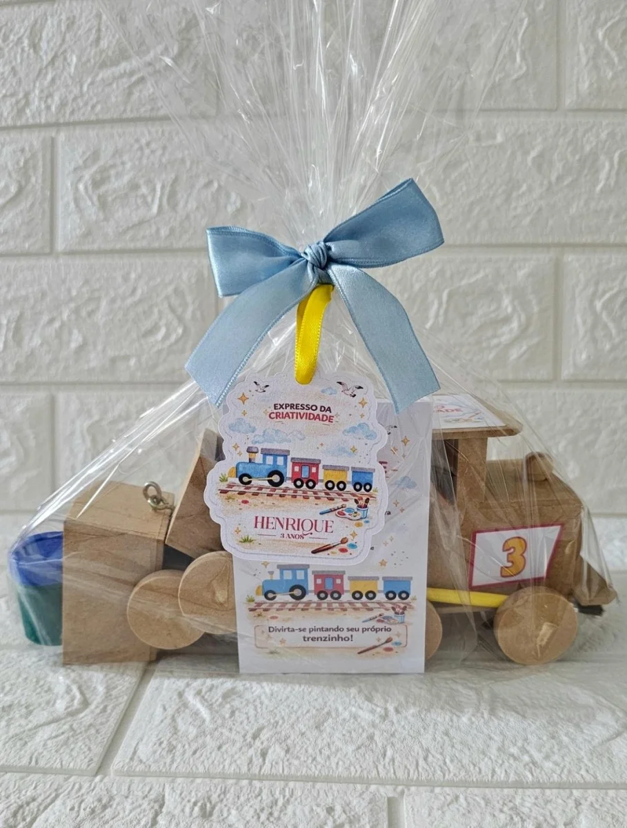 Kit Pintura Trenzinho  2 Vagões - Tema Trenzinho