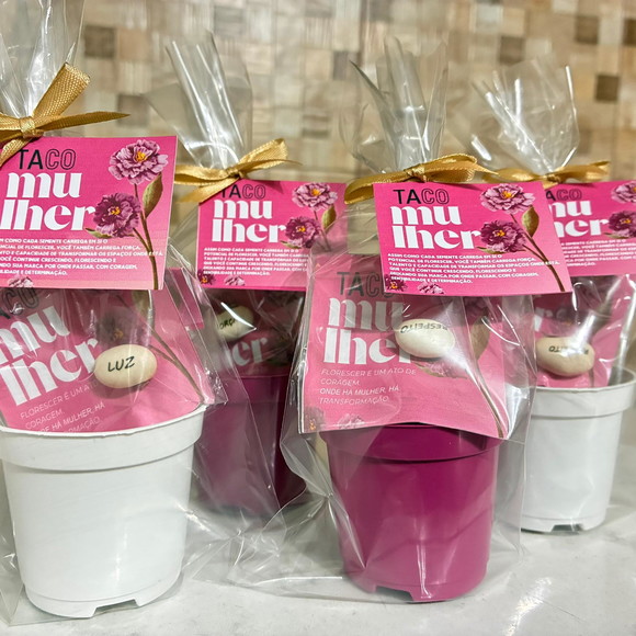 Brinde Dia da Mulher Semente Personalizada