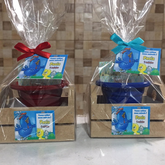 Kit Ecologico Caixote Galinha Pintadinha