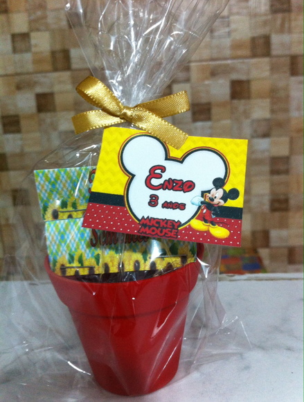 Lembrancinha Mini Jardinagem-mickey