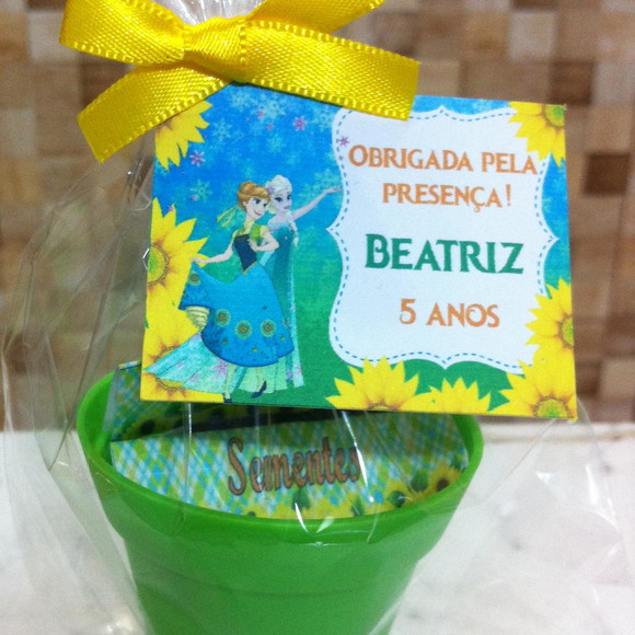 Lembrancinha Jardim Frozen Fever - Imagem 3