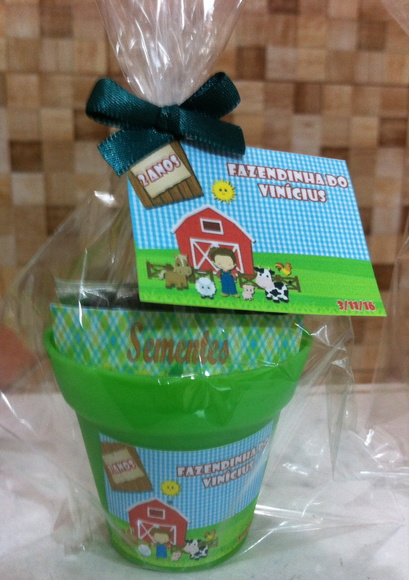 Lembrancinha Mini Jardinagem-fazendinha