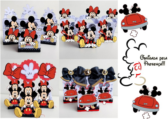 Minnie e Mickey Arquivo de Corte Studio e pdf