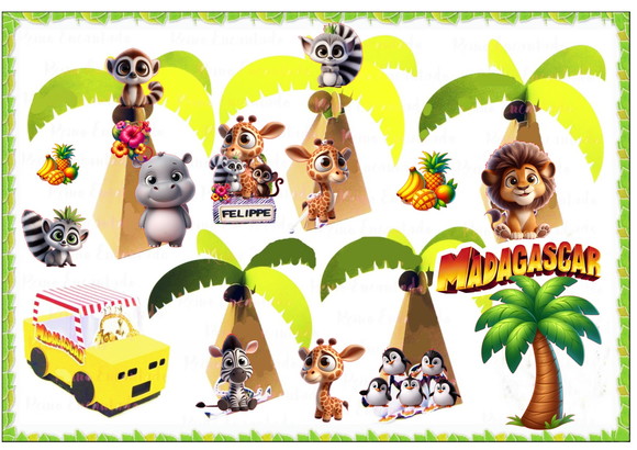 Arquivo Digital de Corte Madagascar Baby