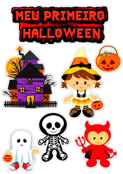 Arquivo Digital Studio e Silhouette Meu Primeiro Halloween