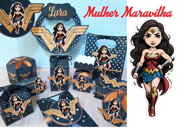 Arquivo Digital Studio Mulher Maravilha Luxo
