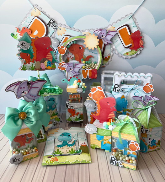 Arquivo Digital Studio e pdf Dinossauro Cute
